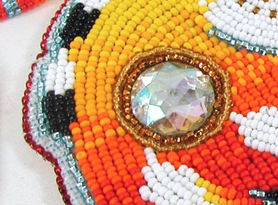 Authentic Native American hand beaded necklace and horse pendant by Lakota artisan Shannon Fast Horse