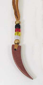 Native American Indian pipestone necklace pendant