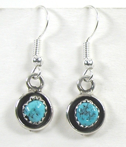 Authentic Native American Navajo Small Turquoise Squash Blossom Necklace by Phillip and Lenore Garcia