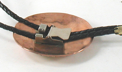 Authentic Native American  German silver Horse Bolo tie by Lakota artisan Mitchell Zephier