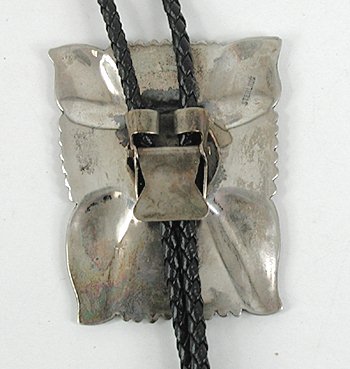 Vintage NOS sterling silver cross motif bolo tie.
