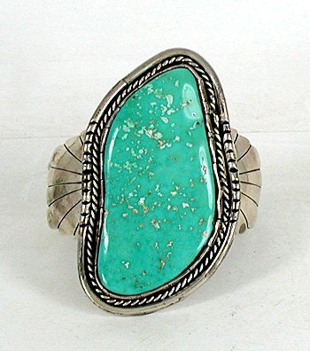 Authentic Native American Navajo vintage Sterling Silver Turquoise bracelet