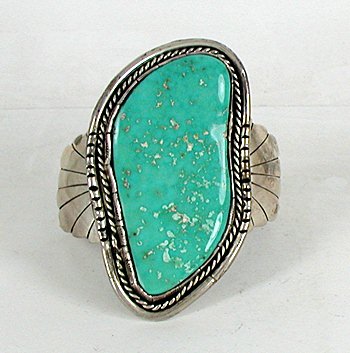 Authentic Native American Navajo vintage Sterling Silver Turquoise bracelet