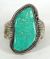 Autentic  vintage Navajo sterling silver and turquoise bracelet size 6