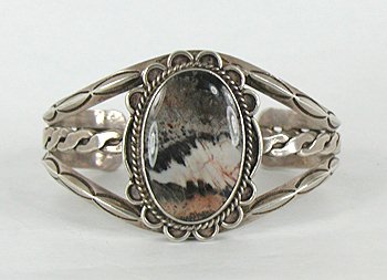Authentic Vintage 1930s Native American Sterling Silver Navajo 3-Wire Bracelet