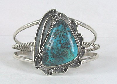Vintage NOS sterling silver and turquoise bracelet size 6 1/8