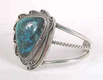 Vintage NOS sterling silver and turquoise bracelet size 6 1/8