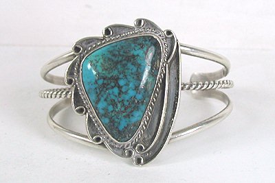 Vintage NOS sterling silver and turquoise bracelet size 6 1/8