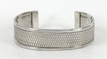 Vintage NOS Sterling Silver Cuff Bracelet 6 3/4 inch