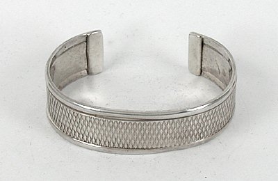 Vintage NOS Sterling Silver Cuff Bracelet 6 3/4 inch