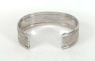 Vintage NOS Sterling Silver Cuff Bracelet 6 3/4 inch
