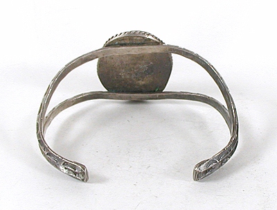 Vintage Sterling Silver Petrified Wood Bracelet 6 3/4 inch
