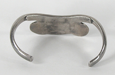 Vintage Sterling Silver and Turquoise Sweater Bracelet size 6 1/2