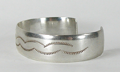 sterling silver Simple Stamped Bracelet size 6 1/2
