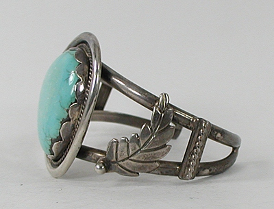 Vintage Sterling Silver Vintage Sterling Silver light green Turquoise Bracelet 6 1/2 inchTurquoise Bracelet 6 1/2 inch