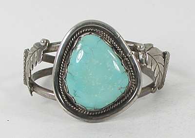 Vintage Sterling Silver Vintage Sterling Silver light green Turquoise Bracelet 6 1/2 inchTurquoise Bracelet 6 1/2 inch