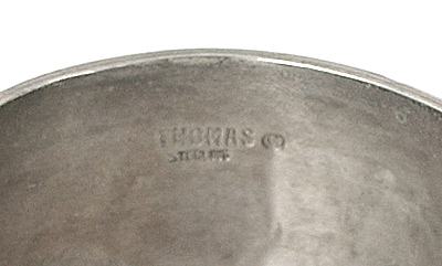 Authentic Native American Sterling Silver Pueblo Bracelet by Navajo artists Thomas
