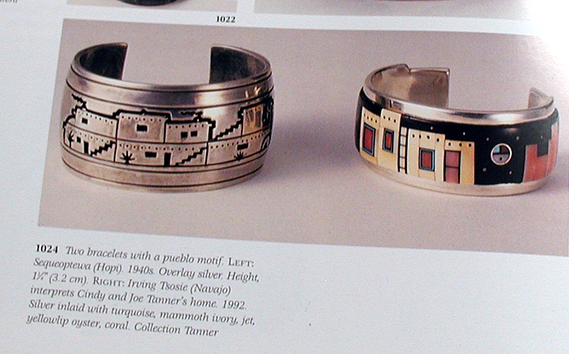 Authentic Native American Sterling Silver Pueblo Bracelet by Navajo artists Thomas
