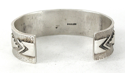 Sterling Silver and Multi-Stone Inlay Bracelet 6 3/4 inch