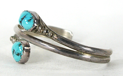 Sterling Silver and Turquoise Bracelet 6 inch