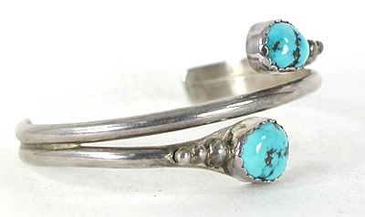 Sterling Silver and Turquoise Bracelet 6 inch