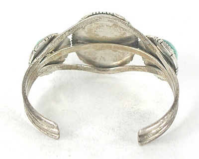 Vintage Sterling Silver and Turquoise Bracelet 6 1/2 inch
