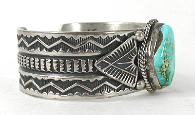 Sunshine Reeves, Navajo Sterling Silver Royston Turquoise Bracelet