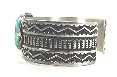 Authentic Native American Sterling Silver Royston Turquoise Bracelet 6 3/8 inch by Navajo artisan Sunshine Reeves by Navajo artist Sunshine Reeves