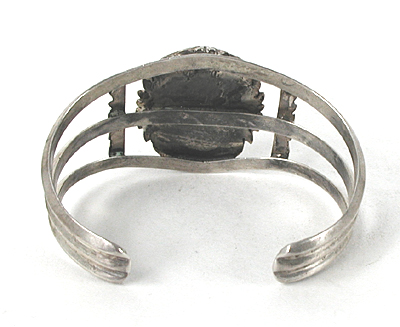 Sterling Silver and howlite Bracelet 6 3/4 inch