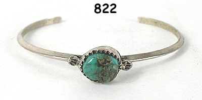 Sterling Silver and Turquoise Bracelet 6 1/4 inch