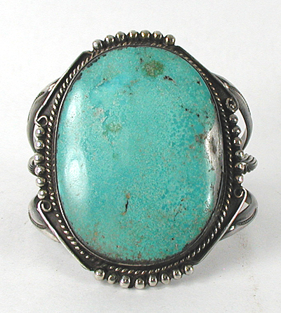 Sterling Silver and Turquoise Bracelet 6 5/8 inch