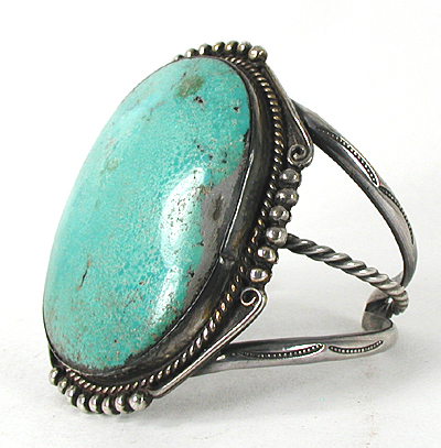 Sterling Silver and Turquoise Bracelet 6 5/8 inch
