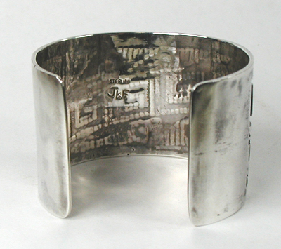 Sterling Silver overlay cuff bracelet size 7 1/8