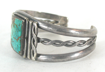  Sterling Silver Turquoise  Bracelet 6 inch 
