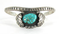 sterling silver and turquoise braclelet 6 1/4 inch 