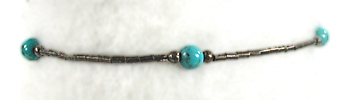 sterling silver and turquoise braclelet 8 1/2 inch 