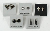 five pairs of new old stock Native American earrings post-style