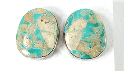 new old stock Boulder Turquoise post earrings