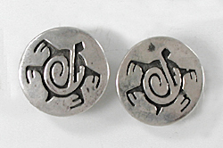 sterling silver stamped bear sterling silver earrings post style