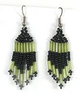 beaded dangle earrings wire-style