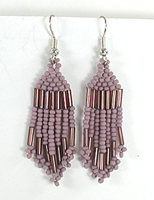 beaded dangle earrings wire-style