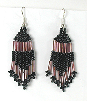 beaded dangle earrings wire-style