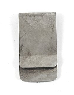 Vintage NOS sterling silver Multi-stone Inlay money clip