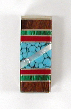 sterling silver and inlay money clip