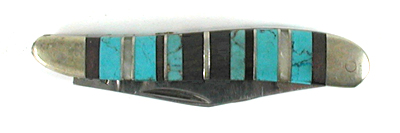 sterling silver and Inlay Frost Pocket Knife