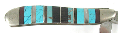 sterling silver and Inlay Frost Pocket Knife