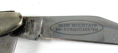 sterling silver and Inlay Frost Pocket Knife