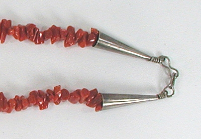 real coral necklace 25 inches long