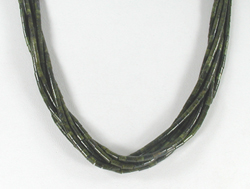 Serpentine Heishi 6 strand 28 inch Necklace Serpentine Heishi 6 strand 28 inch Necklace 