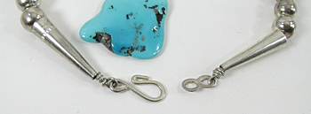 Turquoise, Heishi and Bead Necklace 20 inches long